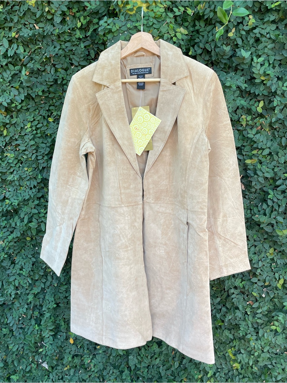 Dialogue | Suede Duster Coat | Size M